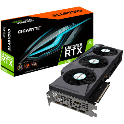Відеокарта GF RTX 3080 10GB GDDR6X Eagle OC Gigabyte (GV-N3080EAGLE OC-10GD 2.0) (LHR)