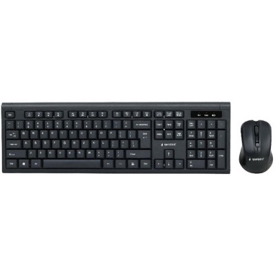Комплект бездротовий (клавіатура, миша) Gembird KBS-WM-03-UA Black