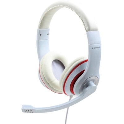 Гарнітура Gembird MHS-03-WTRD White/Red