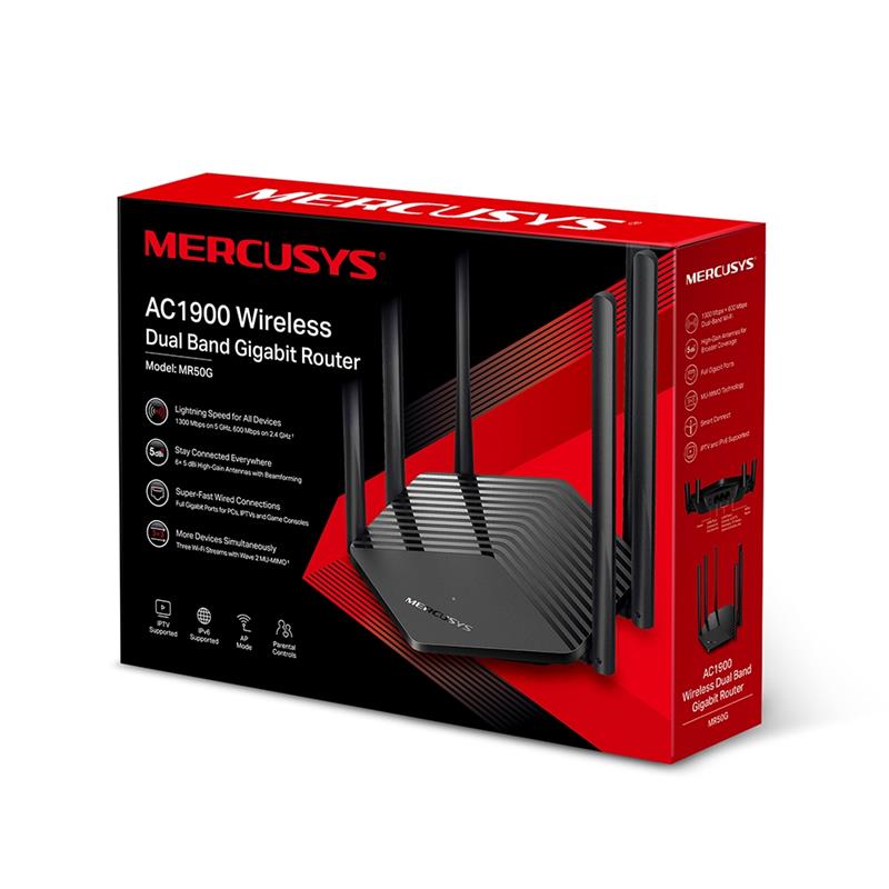 Бездротовий маршрутизатор Mercusys MR50G