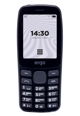 Мобiльний телефон Ergo B241 Basic Dual Sim Black