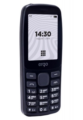 Мобiльний телефон Ergo B241 Basic Dual Sim Black