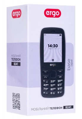 Мобiльний телефон Ergo B241 Basic Dual Sim Black