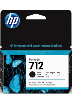 Картридж HP №712 DJ Т230/Т630 (3ED70A) Black 38ml