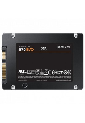 Накопичувач SSD 2TB Samsung 870 EVO 2.5" SATAIII MLC (MZ-77E2T0BW)