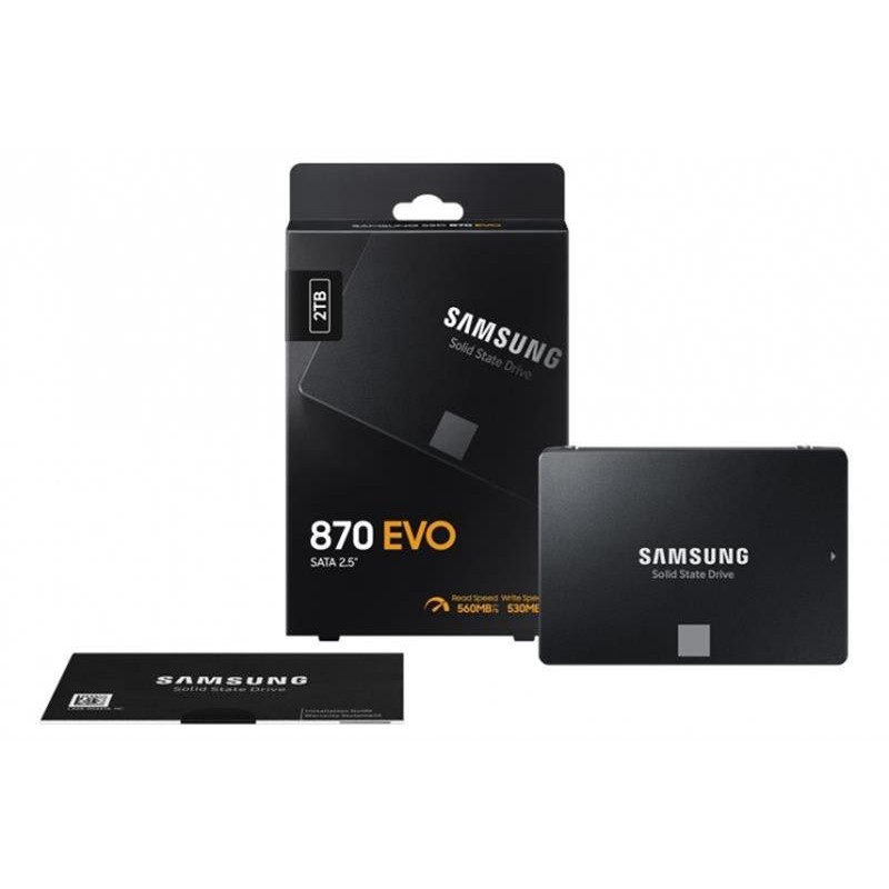 Накопичувач SSD 2TB Samsung 870 EVO 2.5" SATAIII MLC (MZ-77E2T0BW)