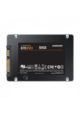 Накопичувач SSD  500GB Samsung 870 EVO 2.5" SATAIII MLC (MZ-77E500BW)