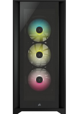 Корпус Corsair iCUE 5000X RGB Tempered Glass Black (CC-9011212-WW) без БЖ