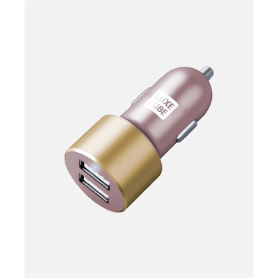 Автомобільний зарядний пристрій Luxe Cube 2USB 17W Pink (8886668686228)