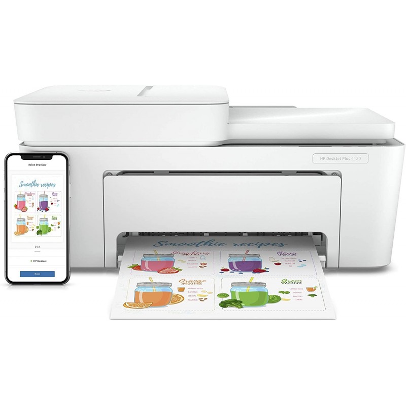 Багатофункційний пристрій A4 кол. HP DeskJet Plus 4120 з Wi-Fi (3XV14B)