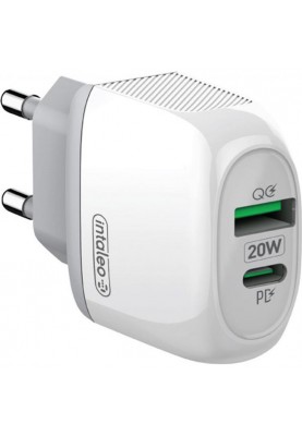 Мережевий зарядний пристрій Intaleo TCQ/PD220 20W (2USBx3A) White (1283126506581)