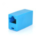 З`єднувач Merlion (2xRJ45-BLUE/11700) RJ45 патч-кордів мама/мама, блакитний