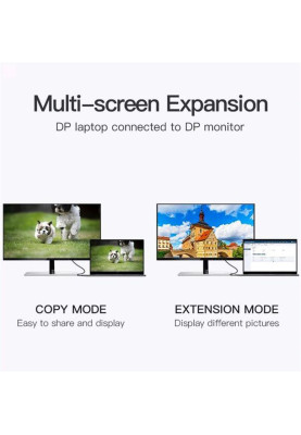 Кабель Vention DisplayPort - DisplayPort V1.2 (M/M), 3 м, Black (HACBI)