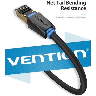 Патч-корд Vention CAT 8 SFTP Ethernet, 20 m, Black (IKABQ)