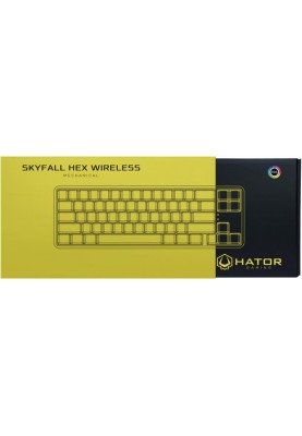 Клавіатура бездротова Hator Skyfall Hex ENG (HTK-665) Black USB/Bluetooth