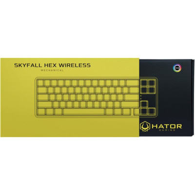 Клавіатура бездротова Hator Skyfall Hex ENG (HTK-665) Black USB/Bluetooth