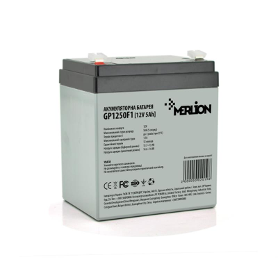 Акумуляторна батарея Merlion 12V 5AH (GP1250F1/02019) AGM