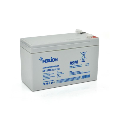 Акумуляторна батарея Merlion 12V 7AH (GP1270F2/05701) AGM