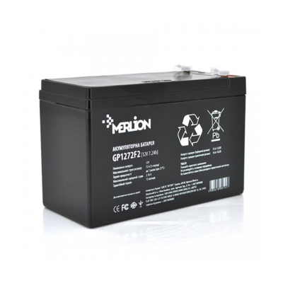 Акумуляторна батарея Merlion 12V 7.2AH (GP1272F2B/06008) AGM