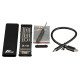 Зовнішня кишеня Frime M.2 NGFF SATA, USB 3.1, Metal, Black (FHE210.M2U31)