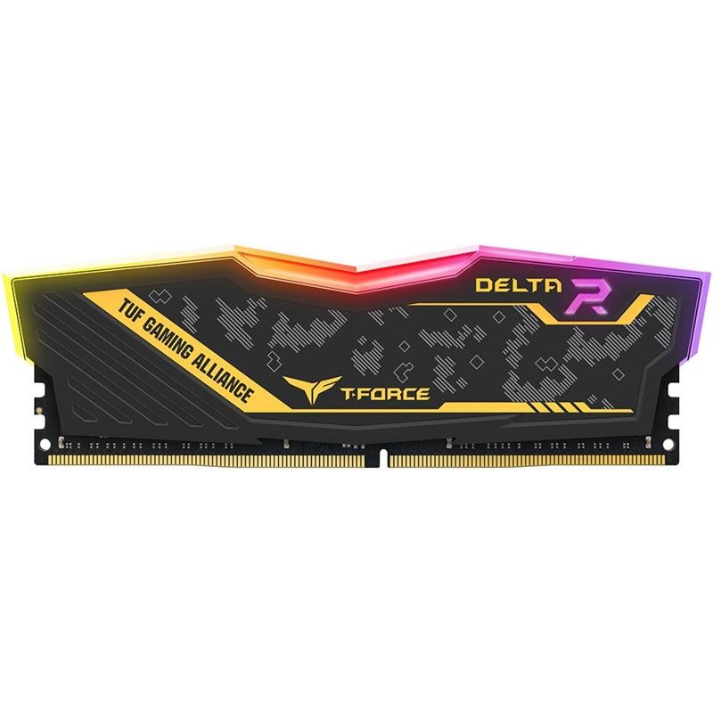 Модуль памяти DDR4 8GB/3200 Team T-Force Delta TUF Gaming RGB (TF9D48G3200HC16C01)