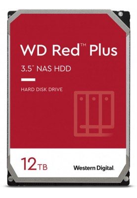 Накопичувач HDD SATA 12.0TB WD Red Plus 7200rpm 256MB (WD120EFBX)