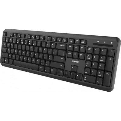 Клавіатура бездротова Canyon CNS-HKBW02-RU Black USB