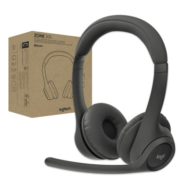 Bluetooth-гарнітура Logitech Zone 305 MS Black (981-001458) Bluetooth-гарнітура Logitech Zone 305 MS Black (981-001458)
