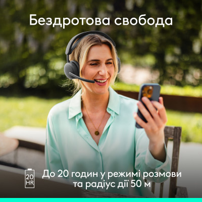 Bluetooth-гарнітура Logitech Zone Wireless 2 ES Graphite (981-001503) Bluetooth-гарнітура Logitech Zone Wireless 2 ES Graphite (981-001503)