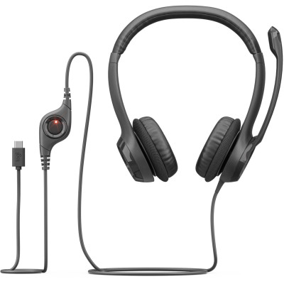 Гарнітура Logitech H390 USB-C Midnight Black (981-001576) Гарнітура Logitech H390 USB-C Midnight Black (981-001576)