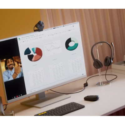 Гарнітура Logitech H390 USB-C Midnight Black (981-001576) Гарнітура Logitech H390 USB-C Midnight Black (981-001576)