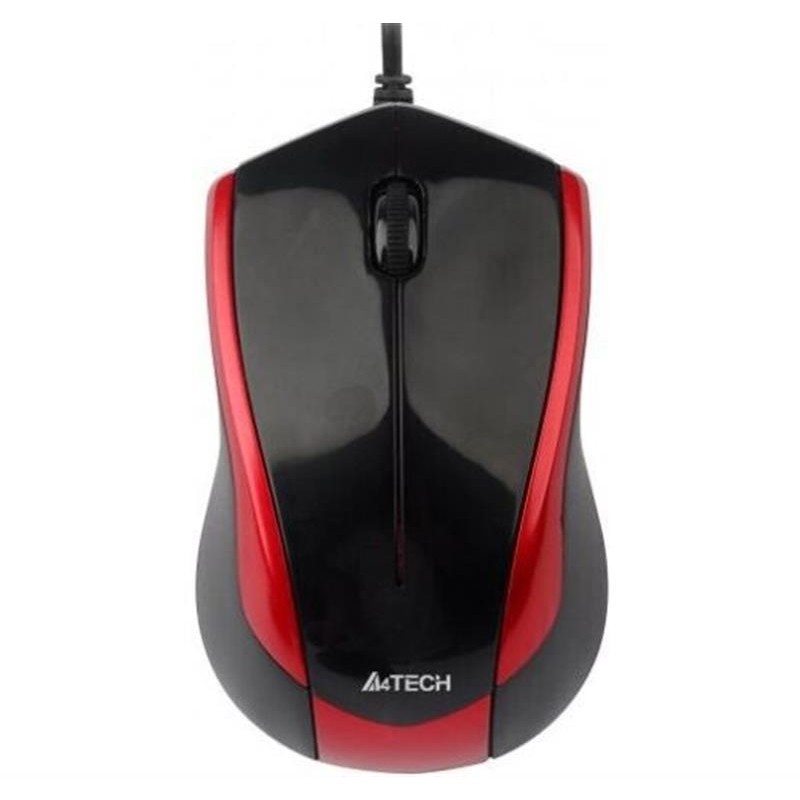 Мышь A4Tech N-400-2 Red-Black USB V-Track