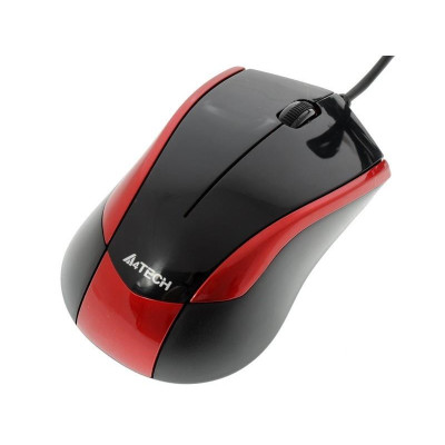 Мишка A4Tech N-400-2 Red-Black USB V-Track