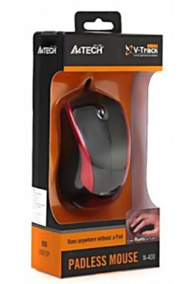 Мишка A4Tech N-400-2 Red-Black USB V-Track