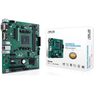 Материнська плата Asus Pro A520M-C/CSM Socket AM4