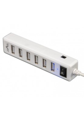 Концентратор USB 2.0 Frime 7хUSB2.0 White (FH-20041)