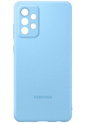 Чохол-накладка Samsung Silicone Cover для Samsung Galaxy A72 SM-A725 Blue (EF-PA725TLEGRU)