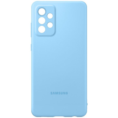 Чохол-накладка Samsung Silicone Cover для Samsung Galaxy A72 SM-A725 Blue (EF-PA725TLEGRU)