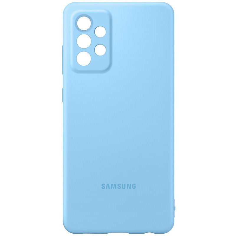 Чохол-накладка Samsung Silicone Cover для Samsung Galaxy A72 SM-A725 Blue (EF-PA725TLEGRU)