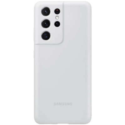 Чохол-накладка Samsung Silicone Cover для Samsung Galaxy S21 Ultra SM-G998 Light Gray (EF-PG998TJEGRU)