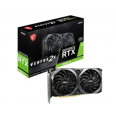 Відеокарта GF RTX 3060 Ti 8GB GDDR6 Ventus 2X OCV1 MSI (GeForce RTX 3060 Ti VENTUS 2X 8G OCV1 LHR)