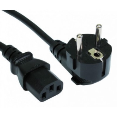 Кабель живлення Voltronic PC-186 CEE7/17-C13 CU12, 1.2м, Black (08334)