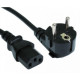 Кабель живлення Voltronic PC-186 CEE7/17-C13 CU12, 1.2м, Black (08334)