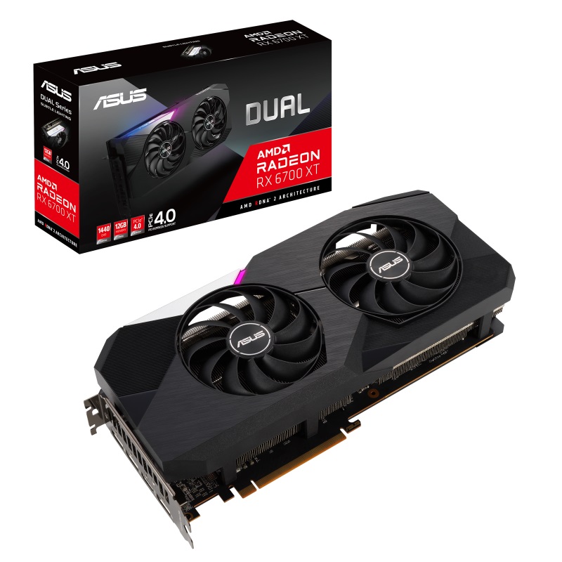 Відеокарта AMD Radeon RX 6700 XT 12GB GDDR6 Dual Asus (DUAL-RX6700XT-12G)