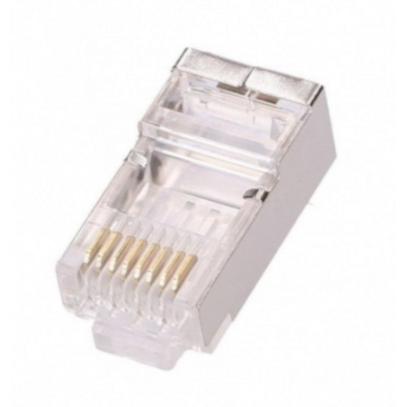 Коннектор RJ 45 Pipo (PPRJ45-FTP/01003) Cat. 5 FTP, 100 шт/уп