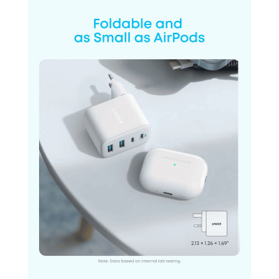 Мережевий зарядний пристрій Anker Zolo Charger 50W, 2xUSB-C, 2xUSB-A, White (A121EG21) Мережевий зарядний пристрій Anker Zolo Charger 50W, 2xUSB-C, 2xUSB-A, White (A121EG21)