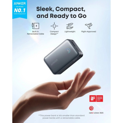 Універсальна мобільна батарея Anker Nano 10000mAh 45W Black (A1638H11) Універсальна мобільна батарея Anker Nano 10000mAh 45W Black (A1638H11)