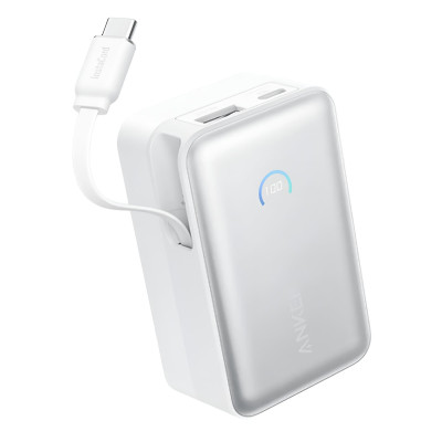 Універсальна мобільна батарея Anker Nano 10000mAh 45W White (A1638H21)