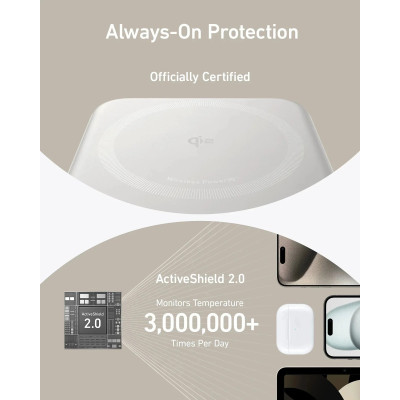 Універсальна мобільна батарея Anker MagGo 10000mAh 27W White (A1654G21) Універсальна мобільна батарея Anker MagGo 10000mAh 27W White (A1654G21)