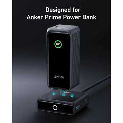 Мережевий зарядний пристрій Anker Prime 100W, 2xUSB-C, 1xUSB-A, Pogo pin Black (A1902311)